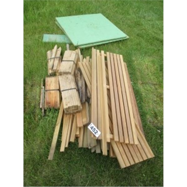 STAKES, PLYWOOD TABLE TOPS