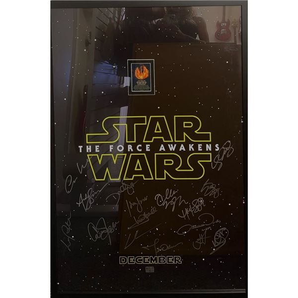 Signed and Framed Star Wars The Force Awakens