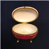 Image 4 : Victorian Style Gilt Porcelain Jewel Box Casket