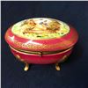 Image 6 : Victorian Style Gilt Porcelain Jewel Box Casket