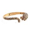 Image 2 : Designer Kate Spade Enamel Gold Plate Little Cheetah Cuff Bracelet