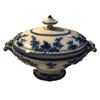 Image 1 : Late 19thc Furnival & Sons Bombay Flow Blue Large Tureen