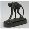 Image 2 : Mid-Century Modern Style Signed Bronze Monkey Sculpture