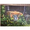 Image 3 : 20thc Signed Oil Painting, Rural Scene, Barn & Tractor