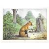 Image 2 : 1920's Fox Color Lithograph Print