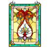 Image 1 : Stained Art Glass Hanging Window Panel
