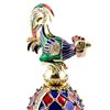 Image 3 : Russian Enameled Rooster Egg, Clock