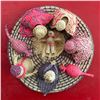 Image 3 : Woven Folk Art Rattan Tabletop Nativity Scene