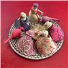 Image 4 : Woven Folk Art Rattan Tabletop Nativity Scene