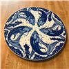 Image 2 : Blue & White Glazed Pottery Trivet