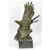 Image 1 : Native American Eagle Warrior Signed Bronze Sculpture