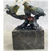Image 2 : Birds On A Branch Cold Painted Bronze Sculpture
