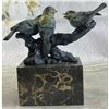 Image 4 : Birds On A Branch Cold Painted Bronze Sculpture