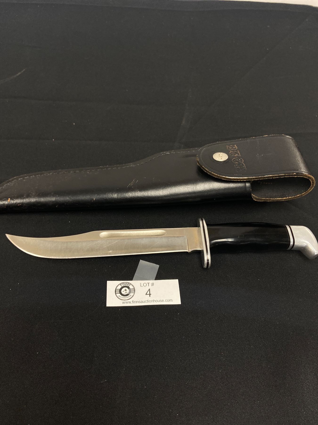 Buck 120 Made in USA Knife with Sheath in Excellent Condition