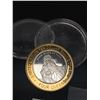 Image 2 : Vintage Limited Edition Gaming Token with Half Ounce Silver Center