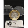 Image 1 : Vintage Limited Edition Gaming Token with Half Ounce Silver Center