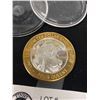 Image 2 : Vintage Limited Edition Gaming Token with Half Ounce Silver Center