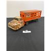 Image 1 : 1950's Wyandotte Shady Glen Stock Ranch Metal Cattle Truck Bright Orange Colour with Nice Patina