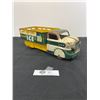 Image 2 : Marx Tin Screscent Ice Co. Wagon Toy Truck, Green/white/Yellow. Cool Graphics