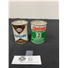 Image 1 : 2 Full 4oz Tins Castrol Upper Cylinder Lubricant and Esso Top Lube