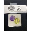 Image 1 : Faceted Amethyst &Citrine 15.25 ct Mixed Cut Brazil, VVS Clarity Untreated