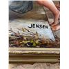 Image 2 : Very Nice Vintage 18" x 22 Framed Painting signed by Artist Jensen