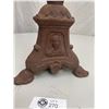 Image 2 : Tall Cast Iron Pillar Candle Holder. Nice Detail on Base 28" Tall