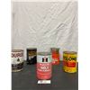 Image 1 : Lot of 5 Vintage Oil Cans, MotoMaster, Coop, Dural, etc