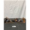 Image 2 : Lot of 3 Vintage Wood Planes, Stanley, etc