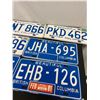 Image 2 : Lot of 7 Old BC Licence Plates Nice Clean and Straight