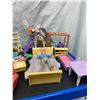 Image 3 : Large Lot of Doll Furniture and Other Toys