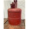 Image 2 : Vintage Wooden Box with Lid. 19x17x8 Plus an Old Gas Can