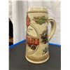 Image 2 : Nice Stroh's Beer Tankard and Empty Little Brown Jug, Canadian Whiskey Bottle