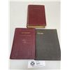 Image 1 : Nice Leather Carrying Case 3 Canadian Baptist Books. Songs Hymns,