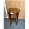 Image 1 : Nice Solid Wood 25" Tall 16" Diameter Wooden Side Table