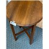 Image 2 : Nice Solid Wood 25" Tall 16" Diameter Wooden Side Table