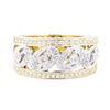 Image 2 : 0.52 ctw Diamond Wide Band - 14KT Yellow And White Gold