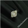 Image 6 : Antique Art Deco 18kt White Gold 0.35 ctw European Diamond Solitaire Filigree En