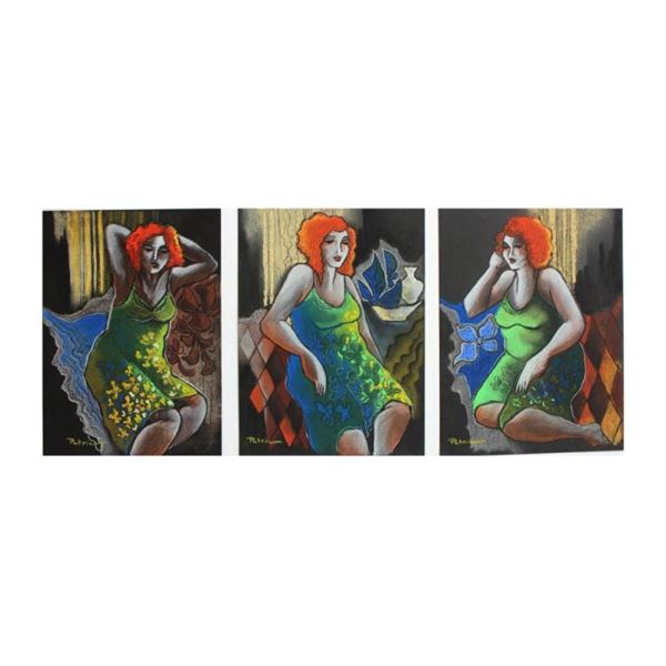 Green Floral Dress by Govezensky Original