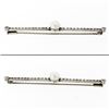 Image 3 : Antique 18K Gold 1.10 ctw Rose & Old Mine Diamond & Pearl Milgrain Bar Pin Brooc