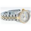 Image 6 : Rolex Ladies 2 Tone MOP String Diamond Oyster Perpetual Datejust Wristwatch