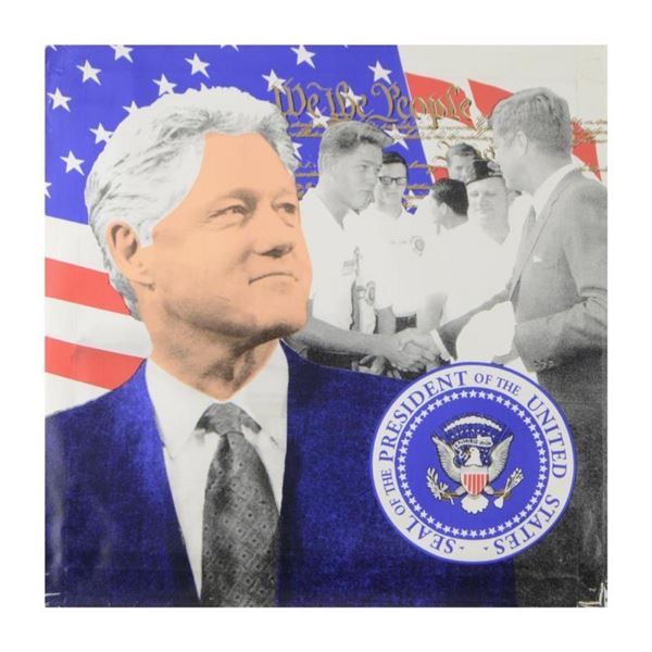 Bill Clinton, We the People by Steve Kaufman (1960-2010)