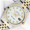 Image 1 : Rolex Mens 2 Tone White Diamond & Sapphire 36 Datejust Oyster Perpetual Wristwat
