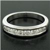 Image 3 : Classic Platinum .80 ctw Channel Set Round Brilliant VS Diamond Wedding Band Rin