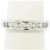 Image 4 : Classic Platinum .80 ctw Channel Set Round Brilliant VS Diamond Wedding Band Rin