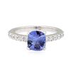 Image 2 : 2.35 ctw Sapphire and Diamond Ring - 14KT White Gold