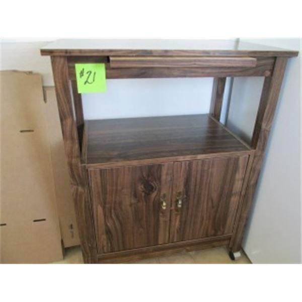 MICROWAVE STAND WITH WHEELS