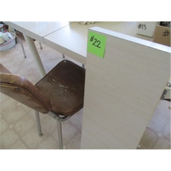 KITCHEN TABLE, LEAF & 4 CHAIRS