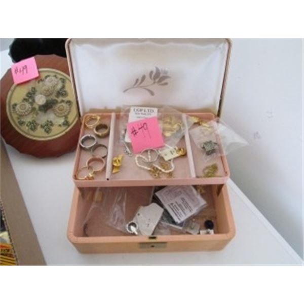 3 BOXES C/W EARRINGS, PENDANTS, NECKLACES 2 JEWEL BOXES