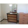 Image 1 : 4 DRAWER DRESSER, 3 DRAWER DRESSER & MIRROR